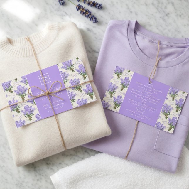 Elegant Lavender Care Instructions Card  (Creator Uploaded)