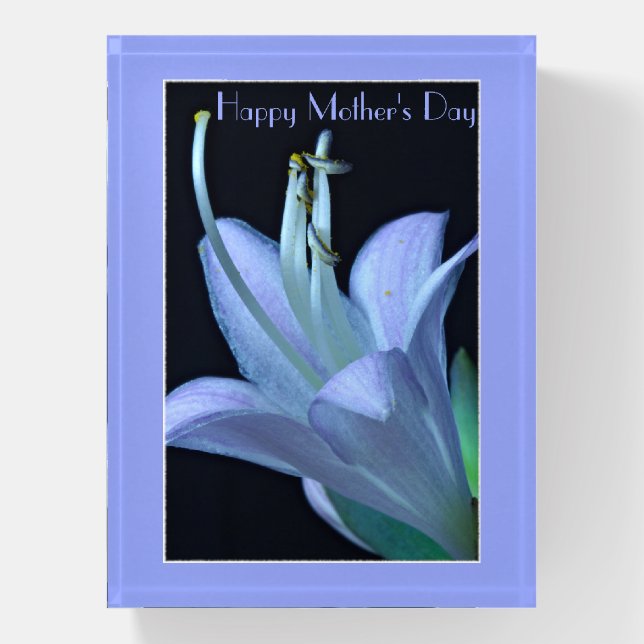 Elegant Lavender Colorful Flower Mother's Day Gift Paperweight (Vertical)