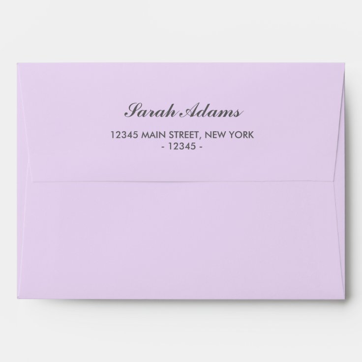 Elegant Lavender Envelope | Zazzle