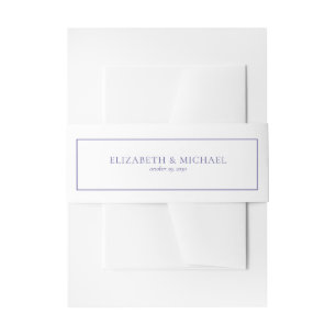 Elegant Lavender Eucalyptus Botanical Wedding Invitation Belly Band