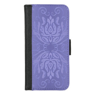 Elegant Lavender Floral Damask iPhone 8/7 Wallet Case