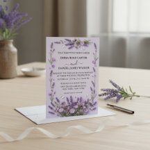 Elegant Lavender Floral Garden Wedding