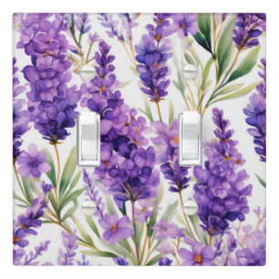 Elegant Lavender Flowers Light Switch Cover