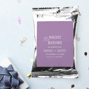 Elegant Lavender Lilac Rehearsal Dinner Wedding Coffee Drink Mix