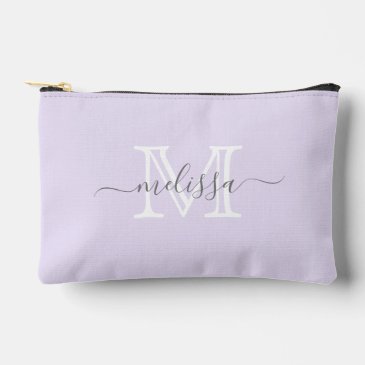 Elegant Lavender Minimal Name and Monogram 