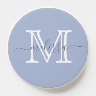 Elegant Lavender Minimal Name and Monogram 