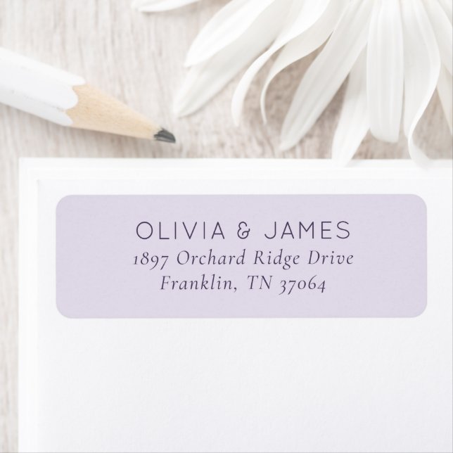 Elegant Lavender Minimalist Label (Insitu)