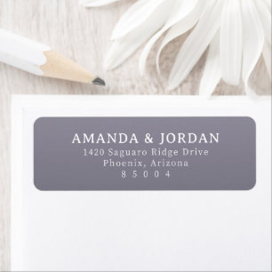 Elegant Lavender Minimalist Label
