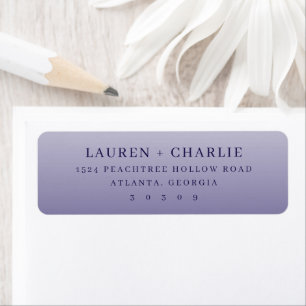 Elegant Lavender Minimalist Label