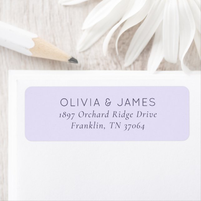 Elegant Lavender Minimalist Label (Insitu)