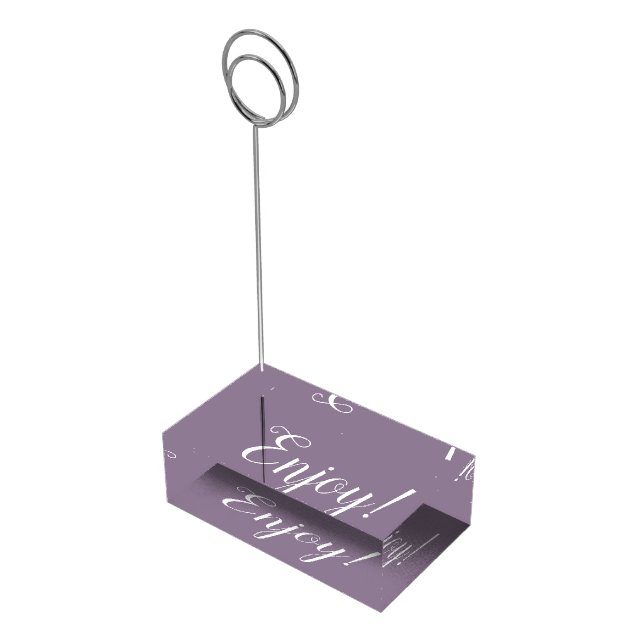 Elegant Lavender  Place Card Holder (Corner)