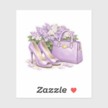 Elegant Lavender Purple High Heels 