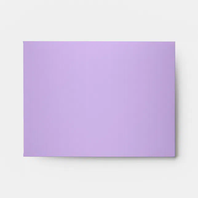Elegant Lavender Purple Linen RSVP Envelopes | Zazzle