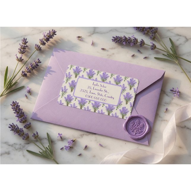 Elegant Lavender Return Address Labels (Creator Uploaded)