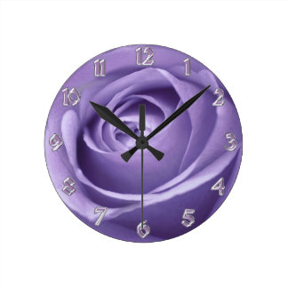 Rose Wall Clocks | Zazzle