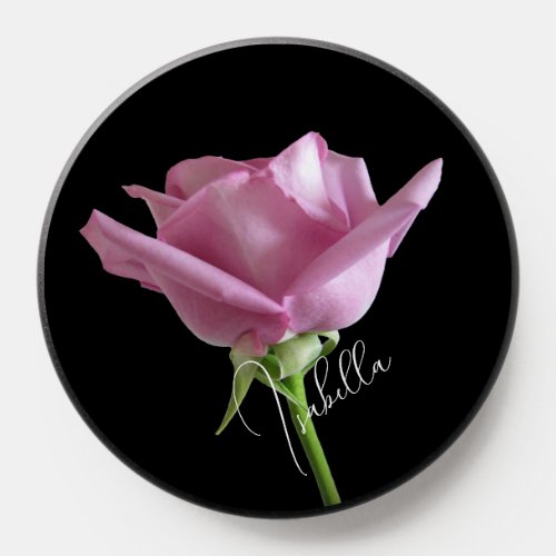 Elegant Lavender Rose Flower Phone Grips