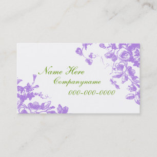 Elegant Lavender Roses Business Card