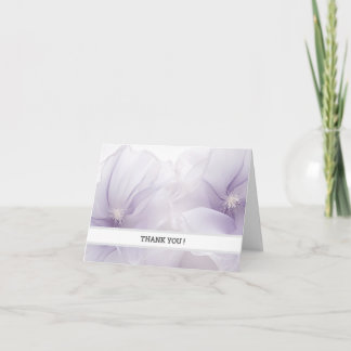 Elegant Lavender Thank You Card | Customizable 