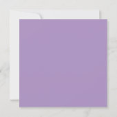 Elegant Lavender Watercolor Bridal Shower Invitati Invitation (Back)