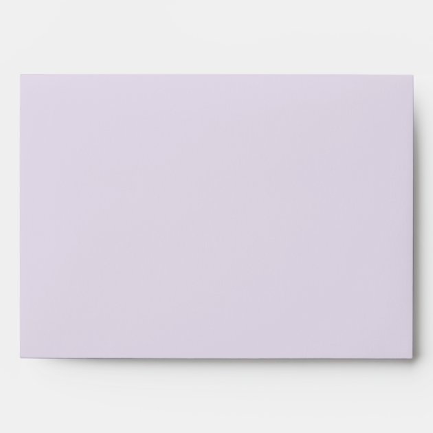 Elegant Lavender Wedding Envelope