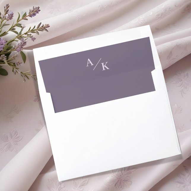 Elegant Lavender Wedding  Envelope Liner (Creator Uploaded)