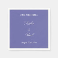 Elegant Lavender Wedding Napkins
