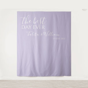Elegant Lavender Wedding Photobooth Backdrop 