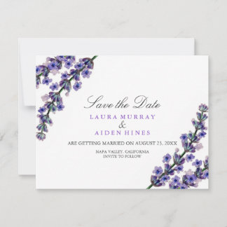 Elegant Lavender Wedding Save The Date