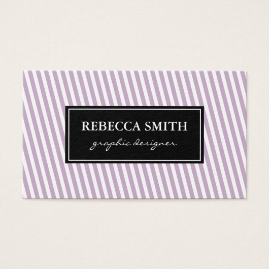 Elegant Lavender White Stripes (Front)