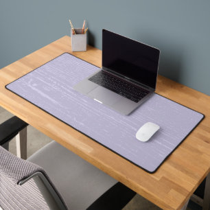 Elegant Lavender Wood Grain Desk Mat