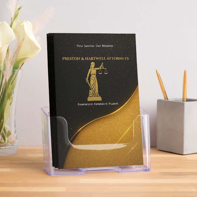 Elegant Law Firm Brochure with Lady Justice and Sc (Insitu)