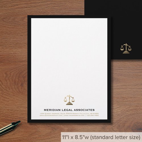 Elegant Law Firm Letterhead