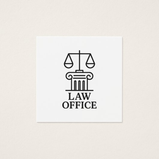 Elegant Law Office Logo (Front)