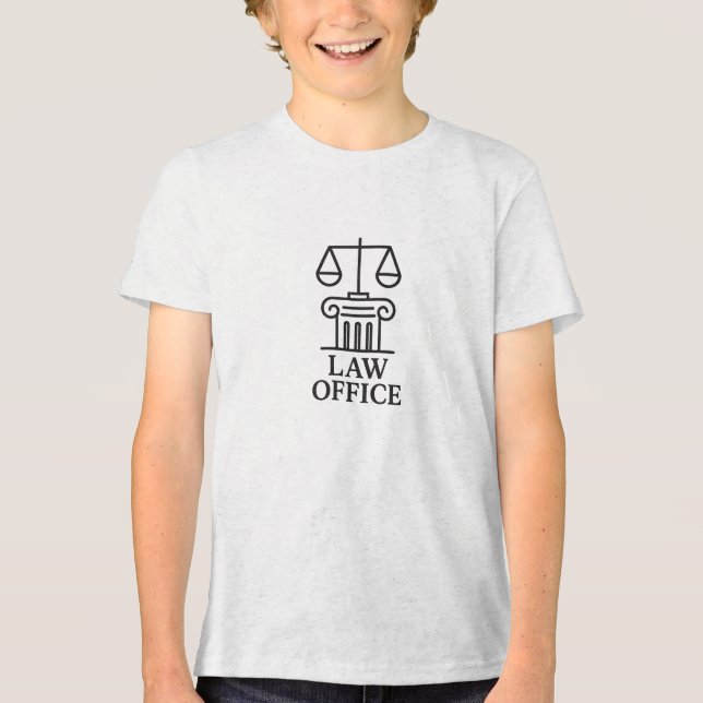 Elegant Law Office Logo Tri-Blend Shirt (Front)