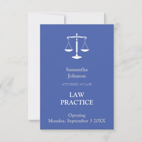 Elegant Law Practice Opening Announcement