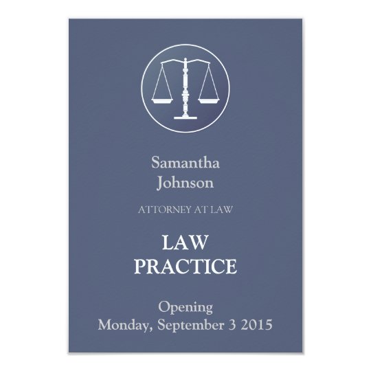 Elegant Law Practice Opening Announcement