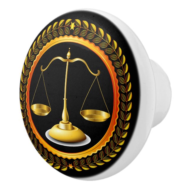 Elegant Law Scales of Justice Drawer Knobs - SRF (Right)