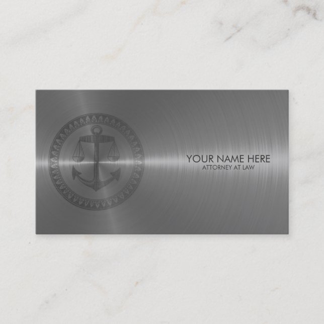 Elegant Lawyer / Attorney / Legal Business Card (Front)