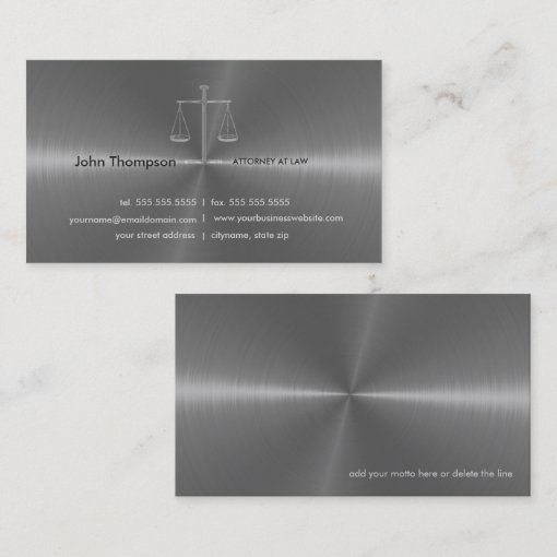 Elegant Lawyer / Attorney / Legal Business Card | Zazzle