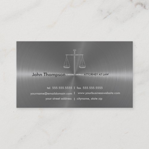 Elegant Lawyer / Attorney / Legal Business Card