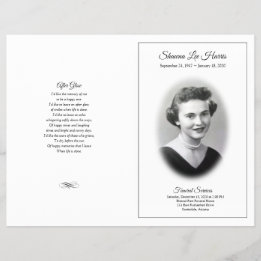 Elegant LDS Funeral Program Flyer
