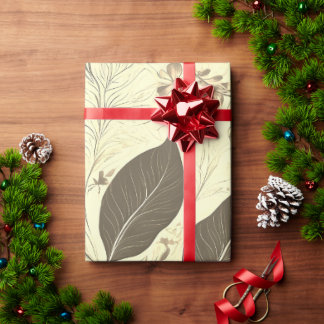 Elegant Leaf Luxury Wrapping Paper