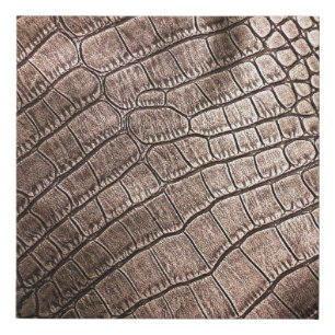 Elegant leather pattern close up. faux canvas print