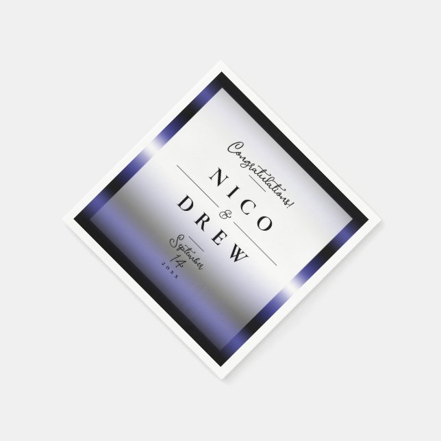 Elegant Leather Pride Wedding  Napkins (Corner)