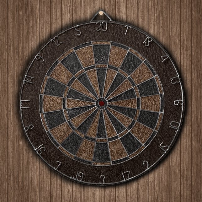 Elegant Leather Print Dartboard With Darts (Creator Uploaded)