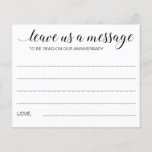 Elegant Leave Us A Message Wedding Advice<br><div class="desc">These beautiful wedding "leave us a message" advice paper sheets will be a perfect addition to the guest book table. You'll have all the guests talking about their best advice  for the newlyweds. Part of the Alejandra collection.</div>