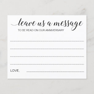 Elegant Leave Us A Message Wedding Advice