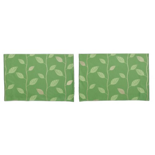 Elegant Leaves and Vines Pattern Paper Texture  Pillow Case