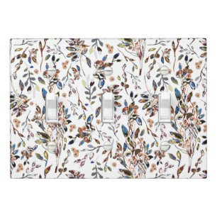 Elegant Leaves Berries Floral Home Decor Light Switch Cover