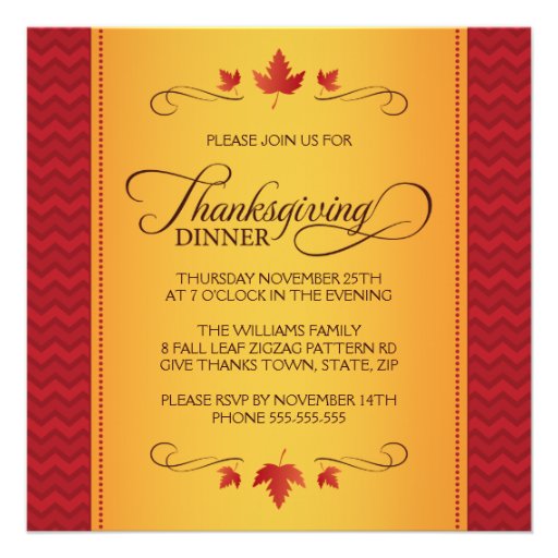 Elegant Thanksgiving Invitations 7